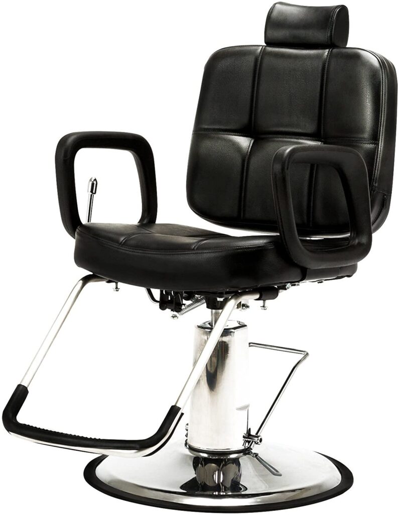 Artist Hand Hydraulic Recline Barber Chair Salon Chair for Hair Stylist Heavy Duty Tattoo Chair Shampoo Beauty Salon Equipment
